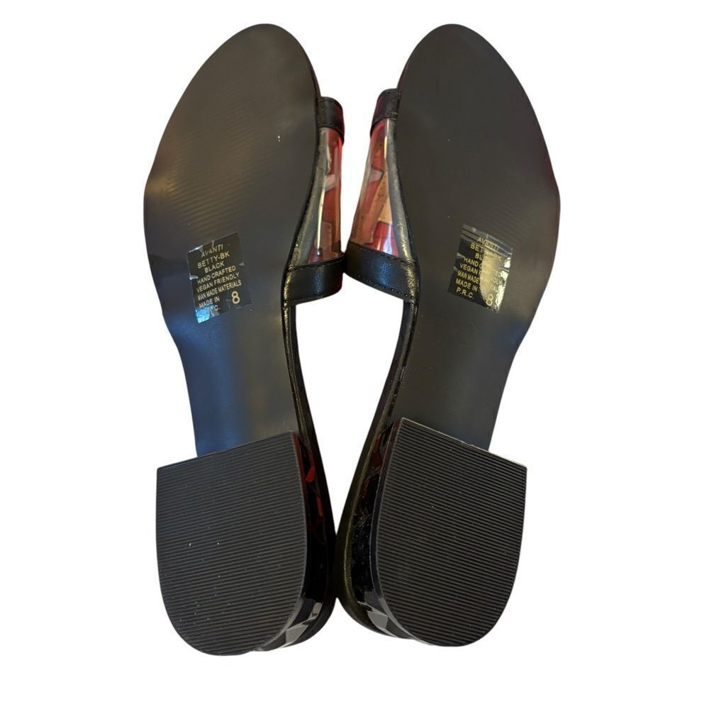 Avanti Black Hand-Crafted Women's Slide Sandals. Very Sharp Looking. - Picture 8 of 8
